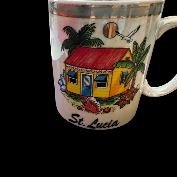 ST. Lucia souvenir mug, 3 x 4”, charming. - Picture 3 of 7